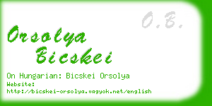 orsolya bicskei business card